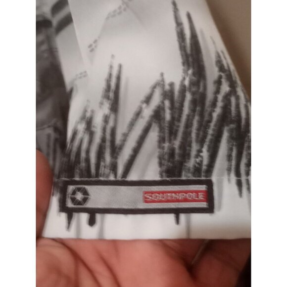 SOUTHPOLE Boy Hip Hop Print Short Sleeve Button Up Shirt Men’s Size 3XL Logo - Picture 8 of 14